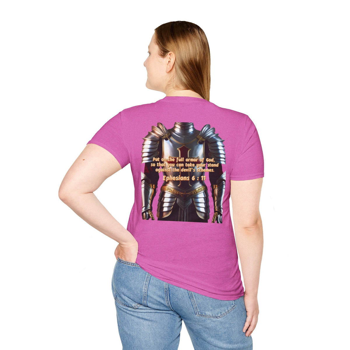 Religious Graphic Armor Of God Design - Unisex Softstyle T-Shirt Printify