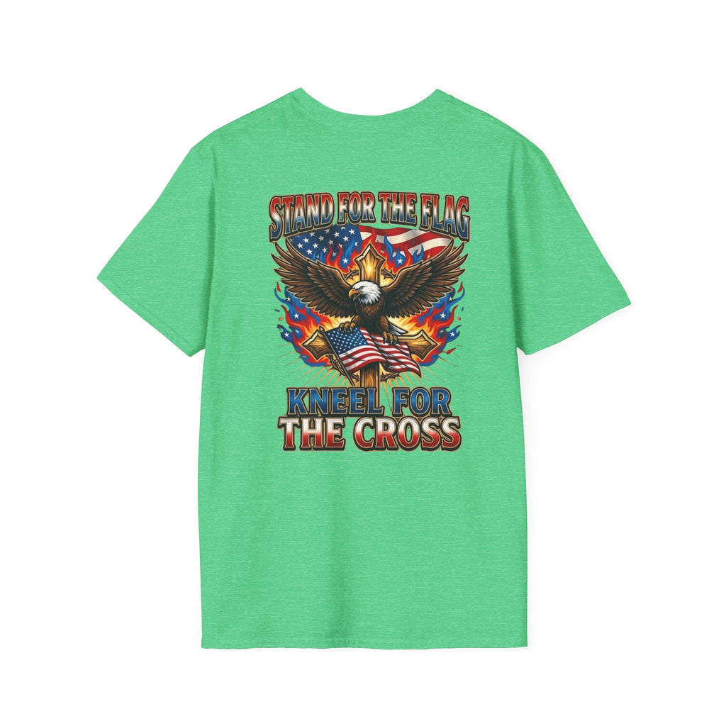 Stand for the Flag Kneel for the Cross T-shirt | Patriotic Eagle T-shirt Printify
