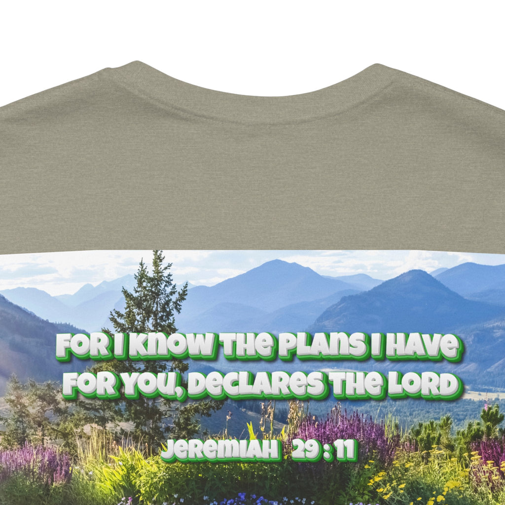 Bible Verse Unisex Tee - Jeremiah 29 : 11 Printify