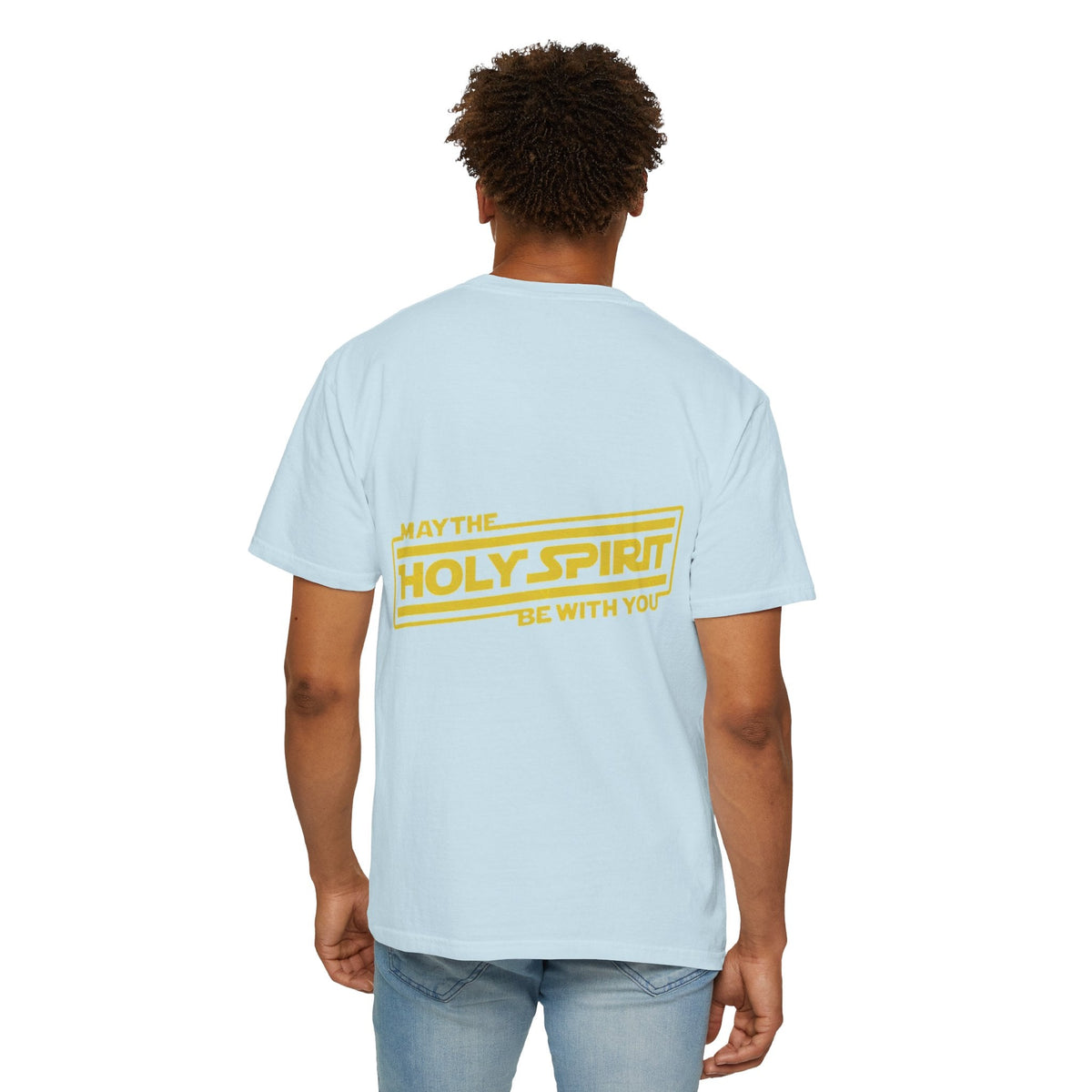 May the Holy Spirit Be With You T-shirt - Christian Star Wars Parody T-shirt Printify