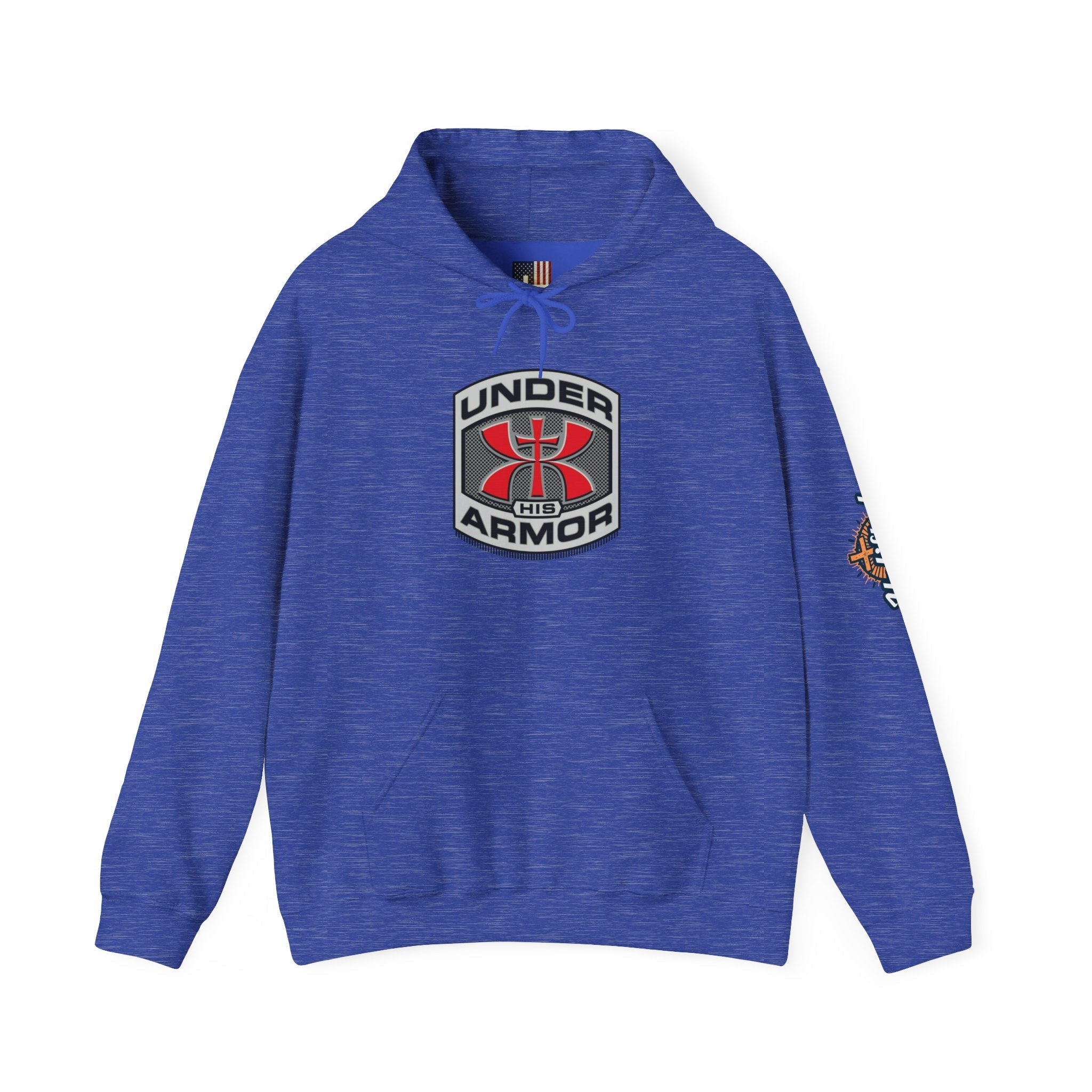 Under Armor Logo Hoodie — Black Athletic Pullover Printify