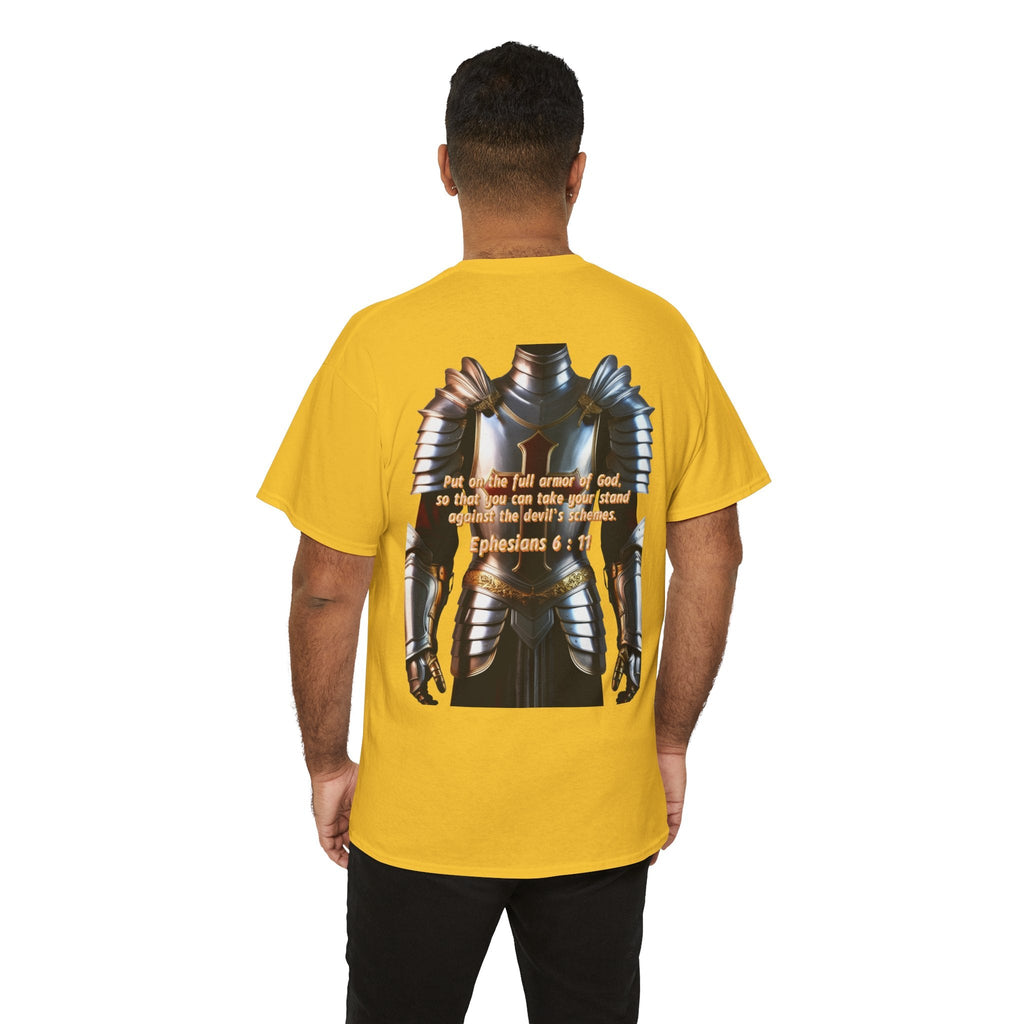 Religious Graphic Armor Of God Design - Unisex Heavy Cotton Tee Printify