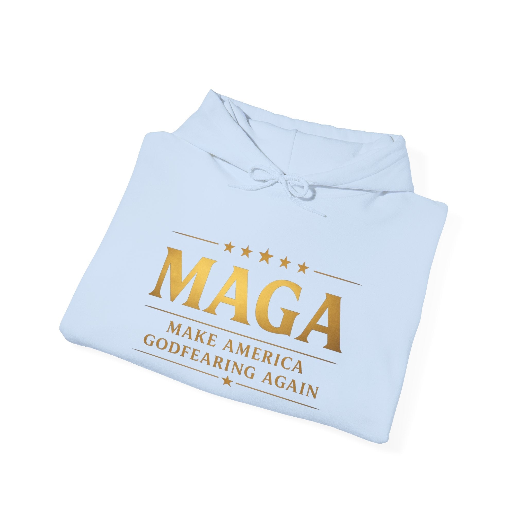 Hoodie - MAGA "Make America Godfearing Again" Political Graphic Hoodie Printify