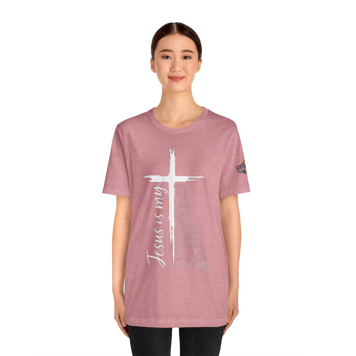 Jesus Is My Everything T-shirt – Cross List God King Lord Savior Christian T-shirt for Total Surrender Faith Printify