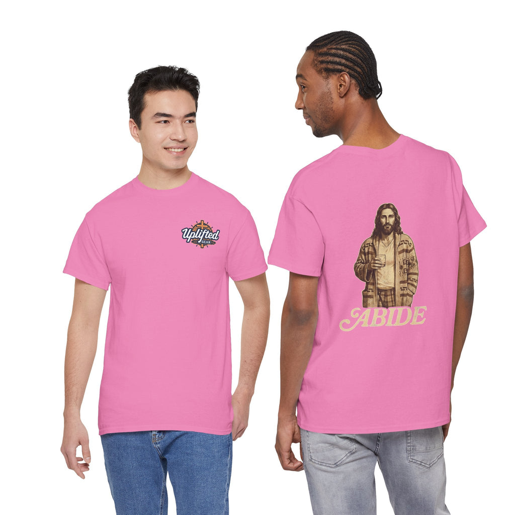 Abide Vintage Jesus Tee — "The Dude" Graphic Christian T-Shirt Printify