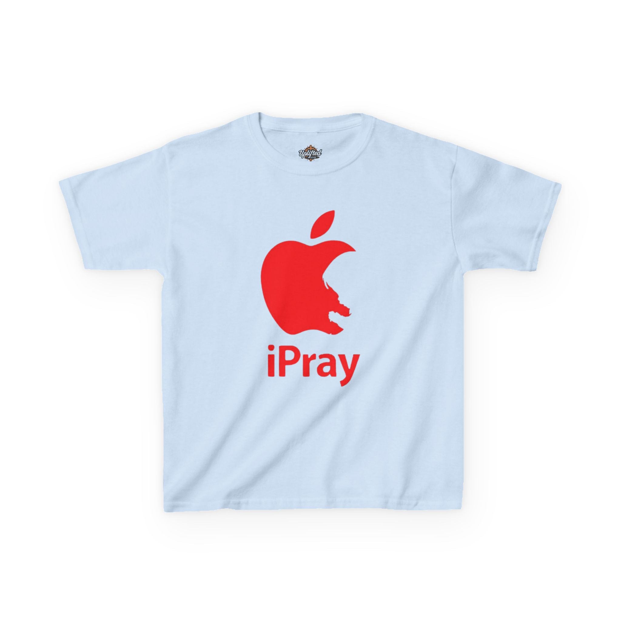 Kids Graphic Tee — Red iPray Logo Prayer Shirt for Children Printify