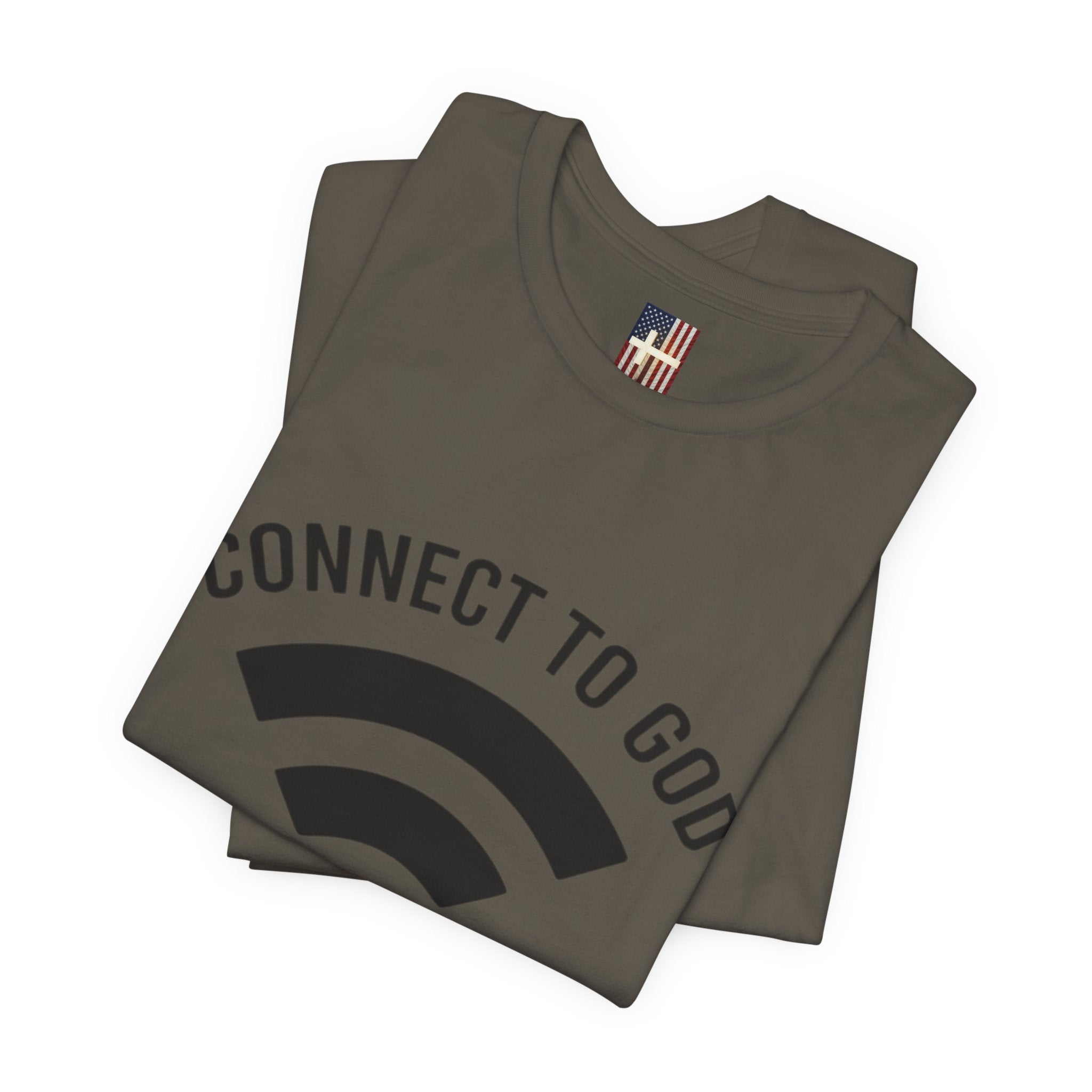 Connect to God T-shirt - WIFI Password is Jesus - Funny Christian Faith T-shirt Printify