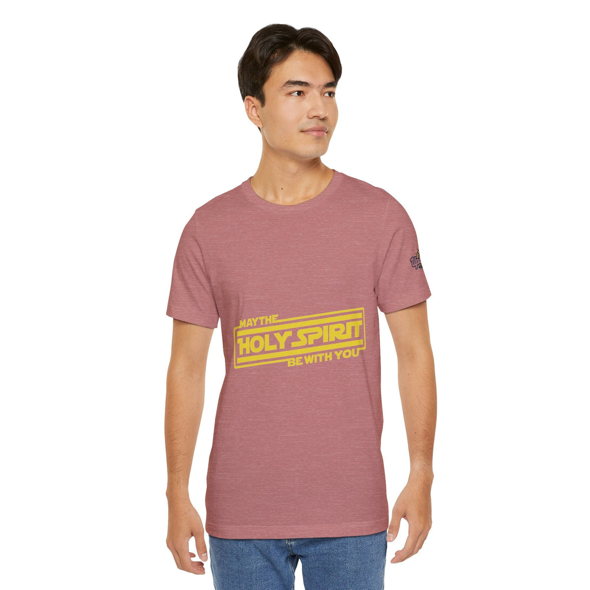 May the Holy Spirit Be With You T-shirt - Christian Star Wars Parody T-shirt Printify
