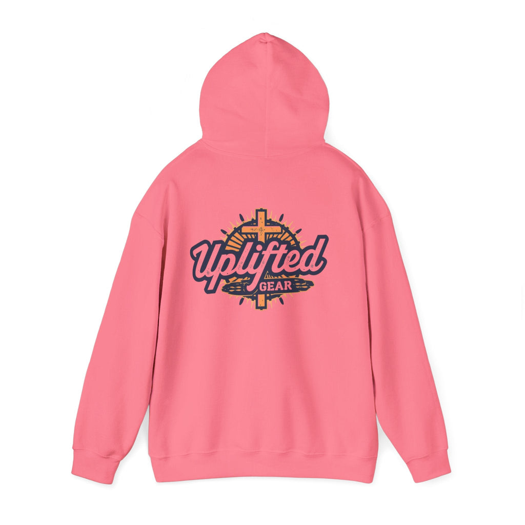 Uplifted Gear Christian Hoodie – Bold Logo Faith Hoodie for Inspired Living Printify