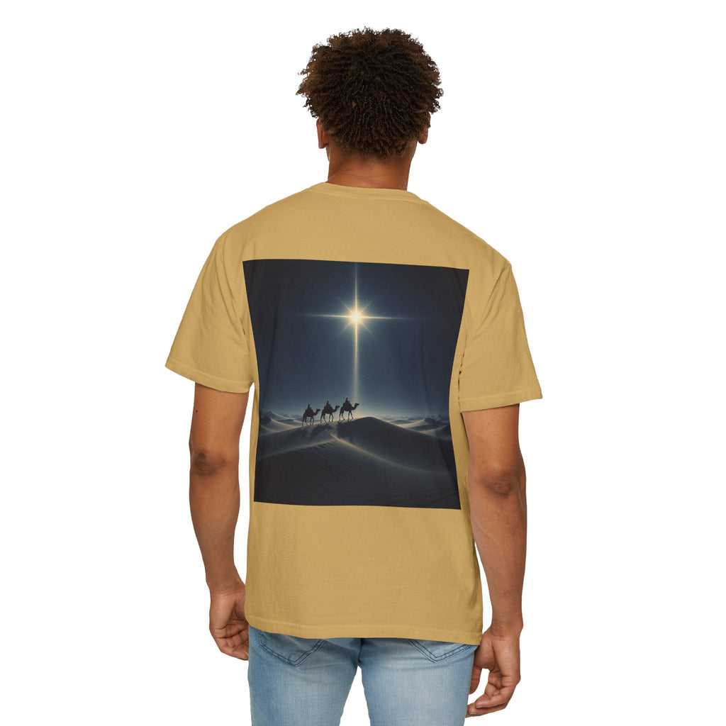 3 Wise Men T-shirt – Magi Camels Nativity Journey Christian Christmas T-shirt for Epiphany Faith & Holy Night Printify