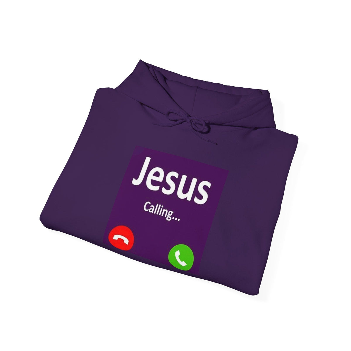 Jesus Calling Hoodie – Funny Cell Phone Screen Christian Sweatshirt for Divine Connection & Faith Humor Printify