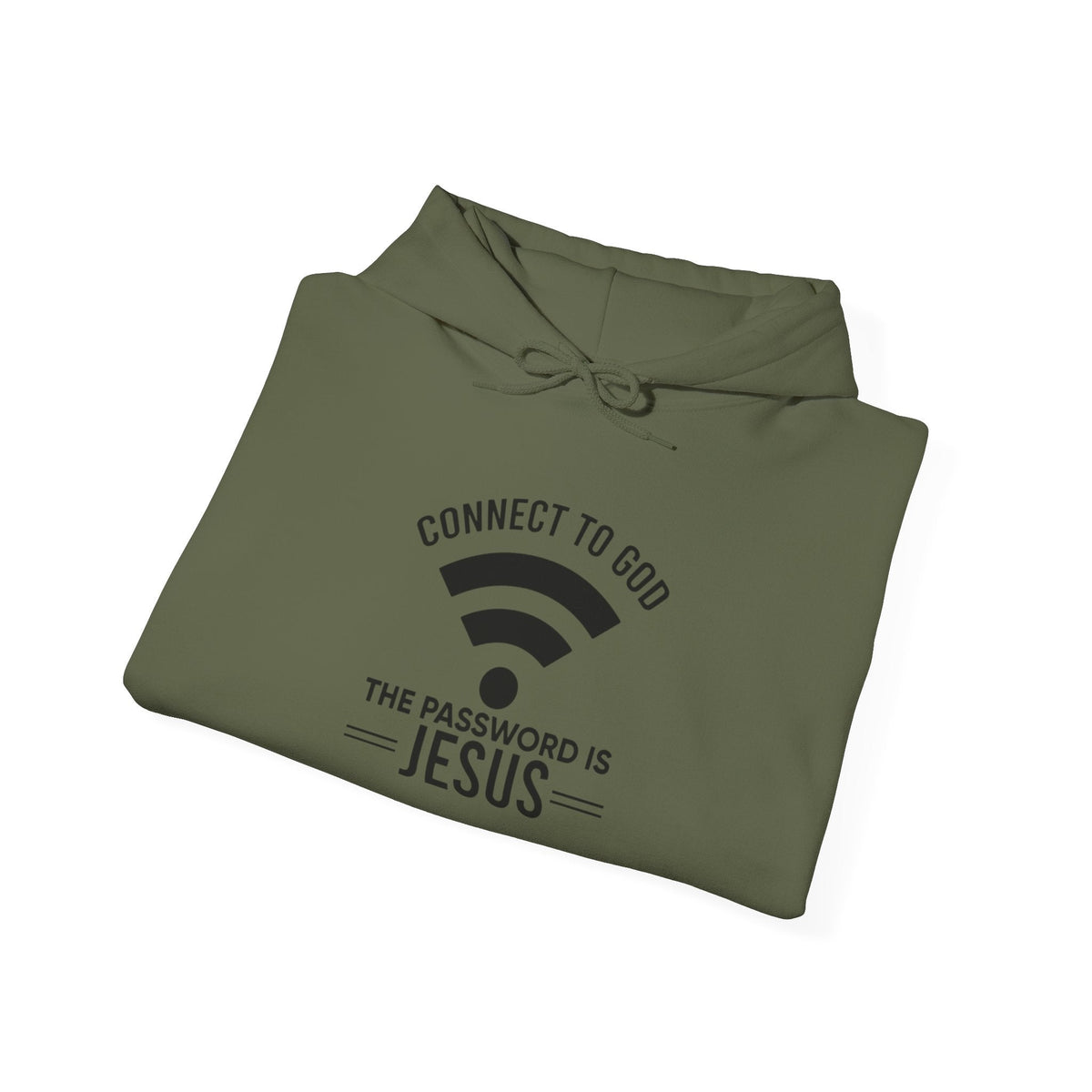 Connect to God Hoodie - WIFI Password is Jesus - Funny Christian Faith Hoodie Printify