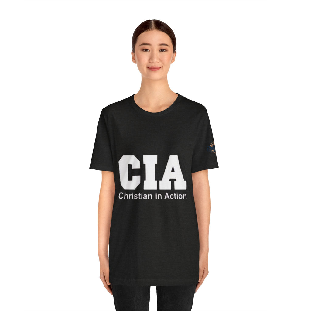 CIA Christian in Action T-shirt - Funny Faith Parody T-shirt - Mission Ready Apparel Printify
