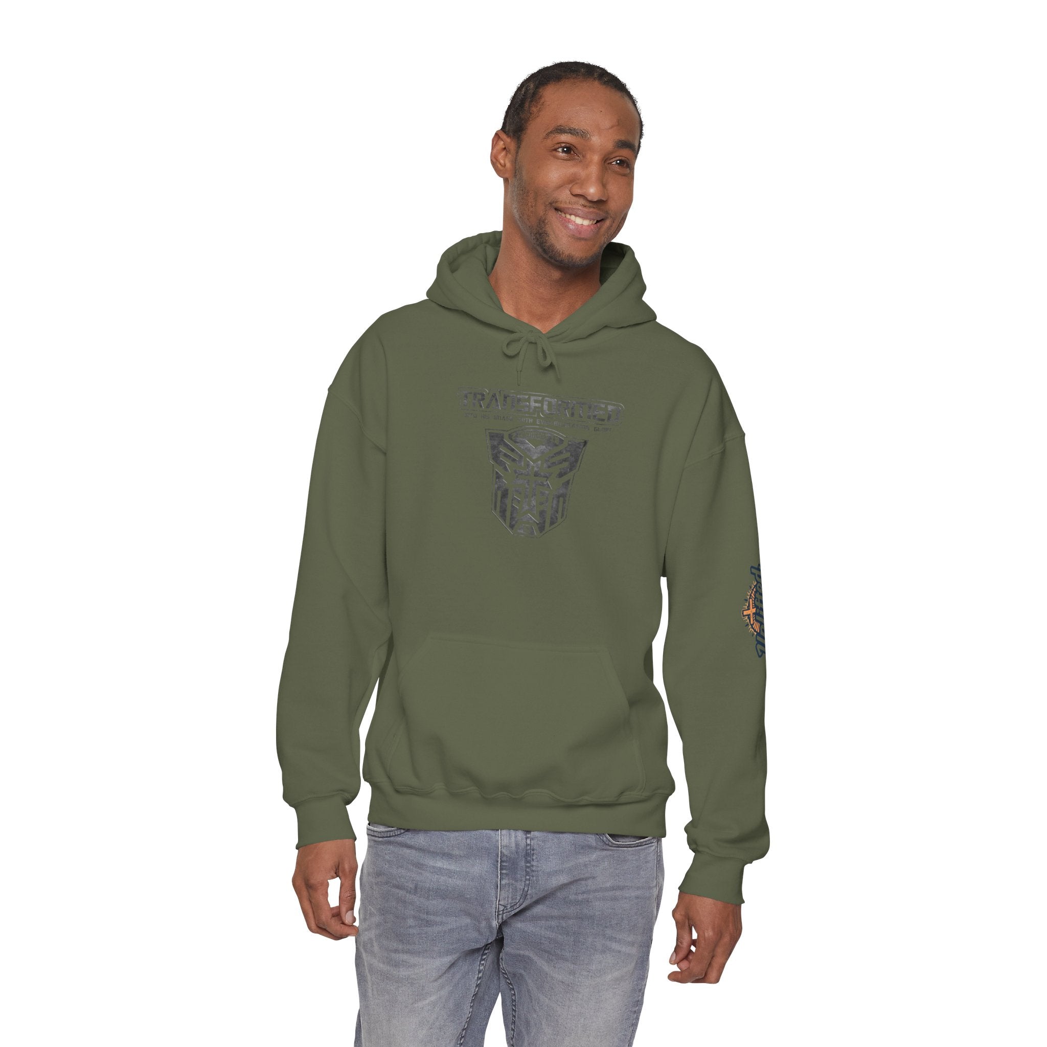Transformer Logo Christian Hoodie | 2 Corinthians 3:18 Bible Verse Hoodie Printify