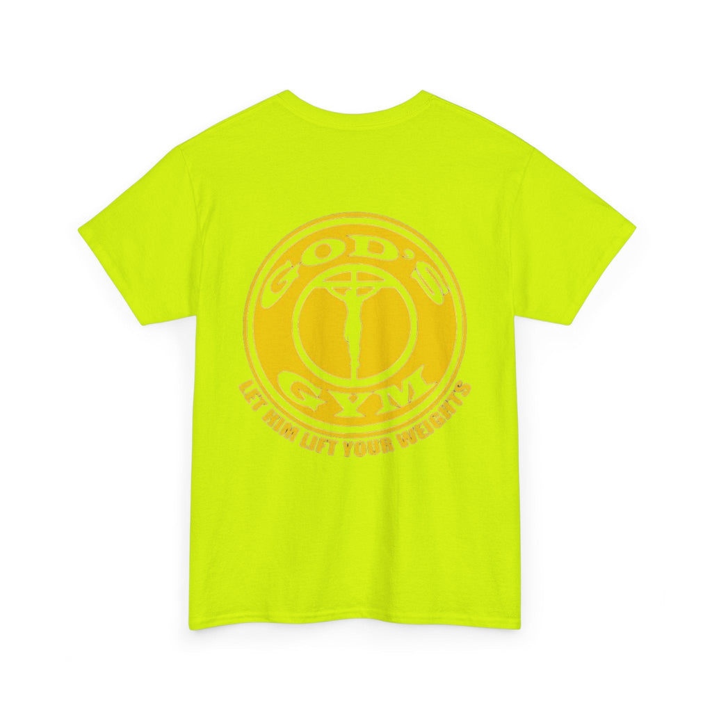 God's Gym T-Shirt — "Let Him Lift Your Weights" Christian Fitness Tee Printify