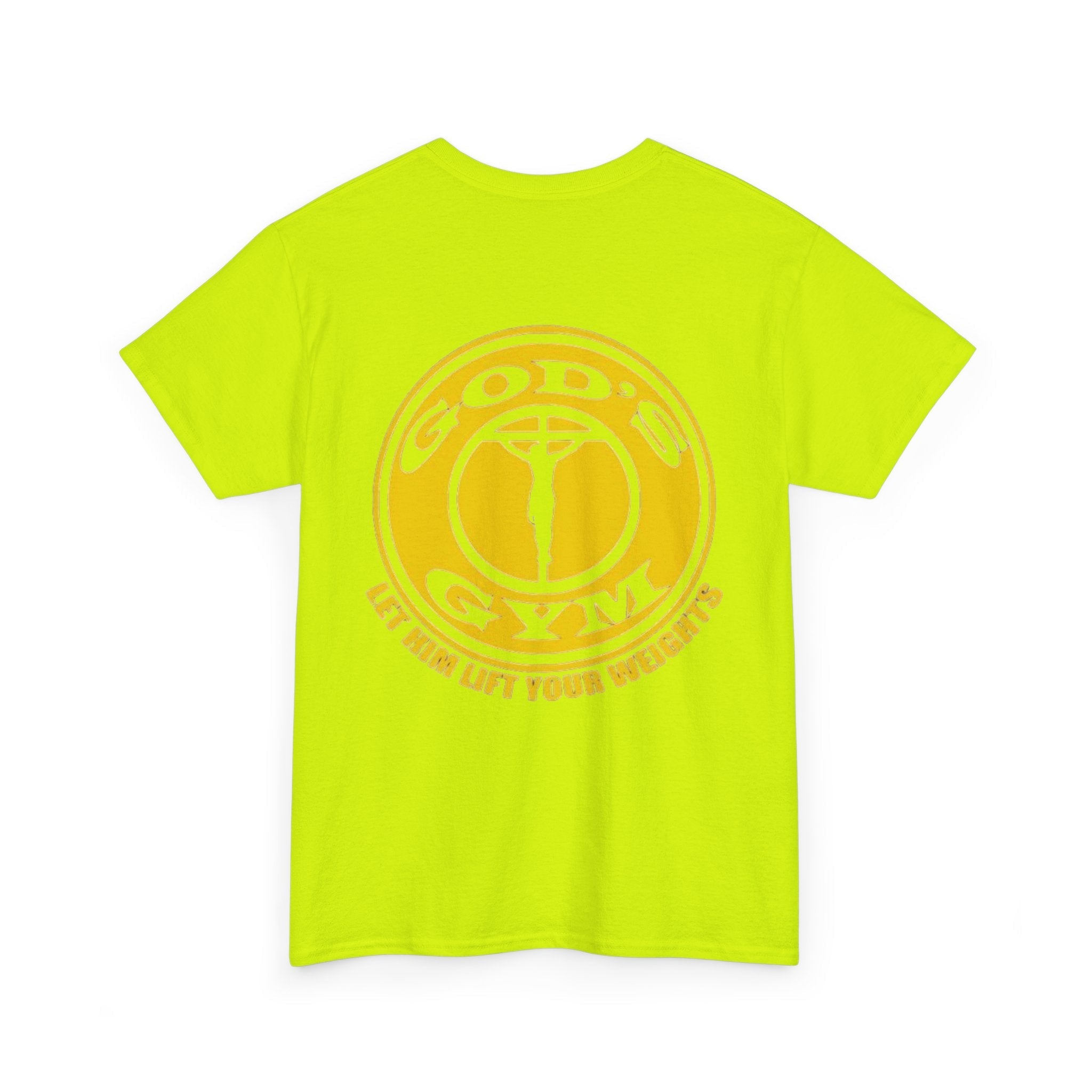 God's Gym T-Shirt — "Let Him Lift Your Weights" Christian Fitness Tee Printify