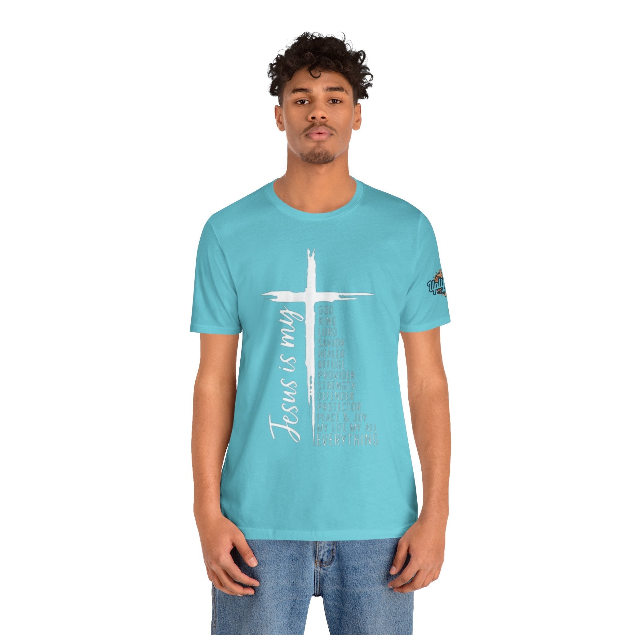 Jesus Is My Everything T-shirt – Cross List God King Lord Savior Christian T-shirt for Total Surrender Faith Printify