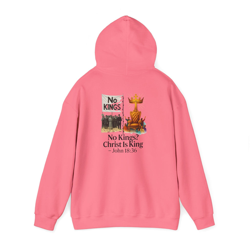 No Kings? Christ is King Hoodie – Bold Christian Hoodie for Sovereign Faith Printify