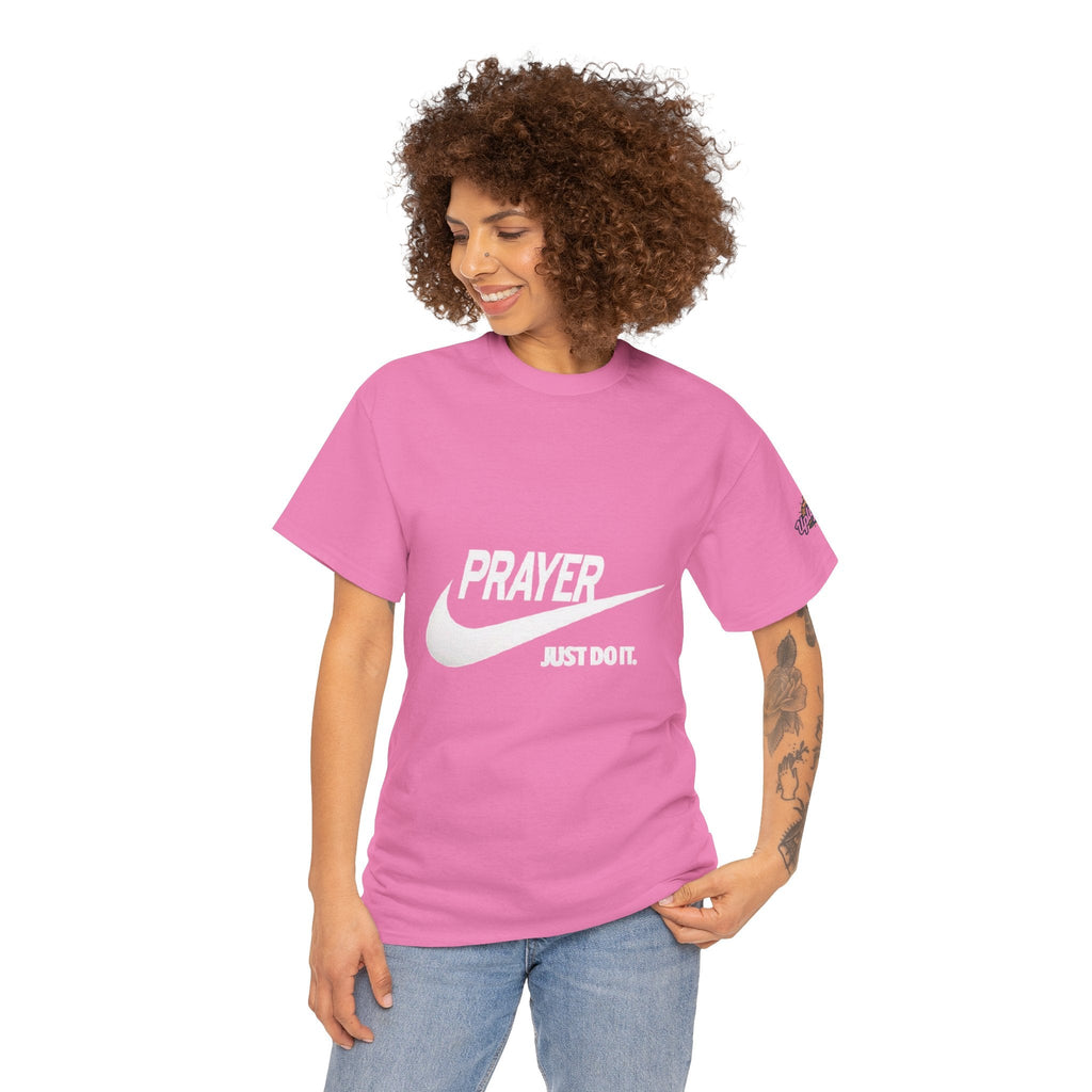Prayer Just Do It T-shirt - Funny Christian Nike Parody T-shirt - Faith Gear Printify