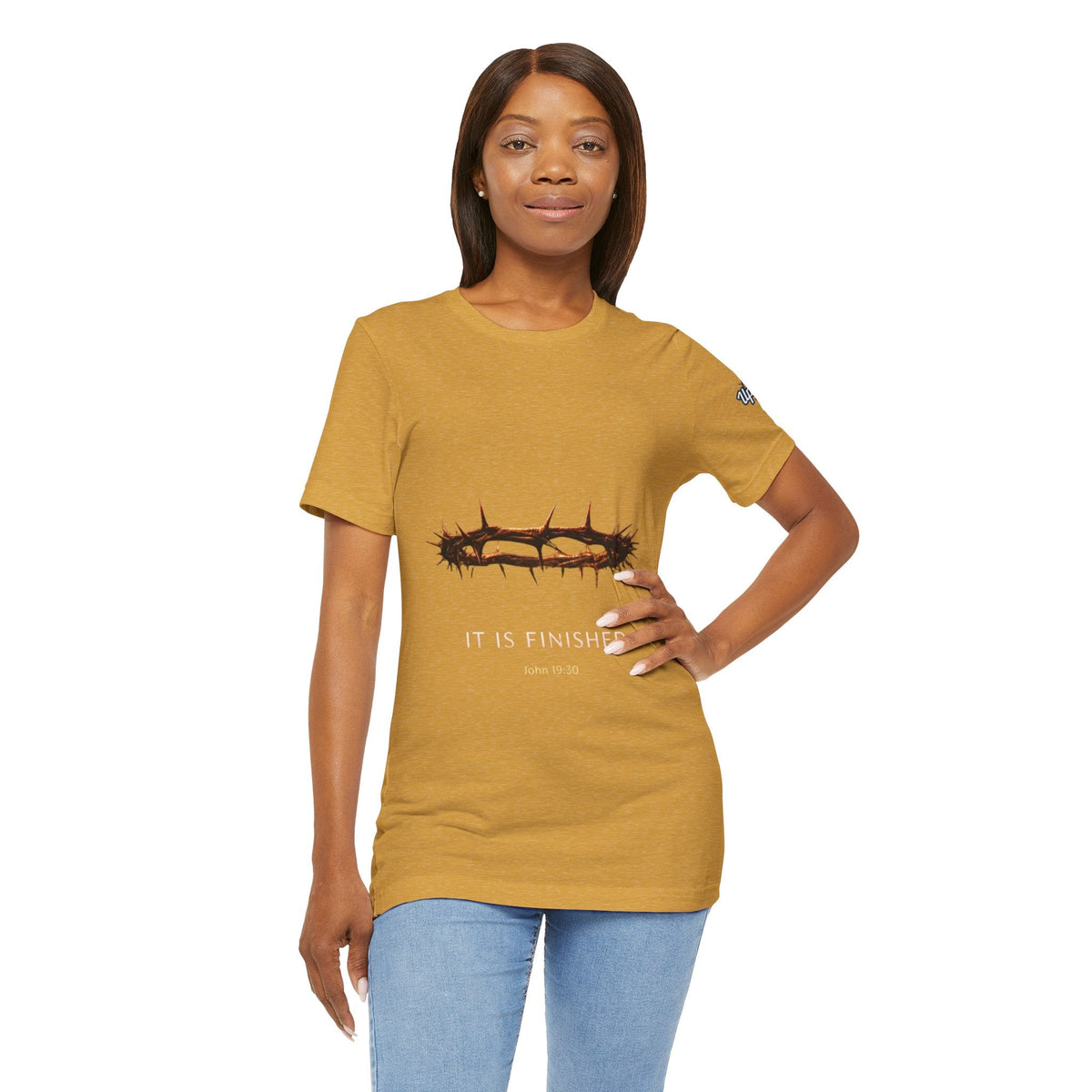 It Is Finished Crown of Thorns Tee — Christian John 19:30 Faith Shirt Printify
