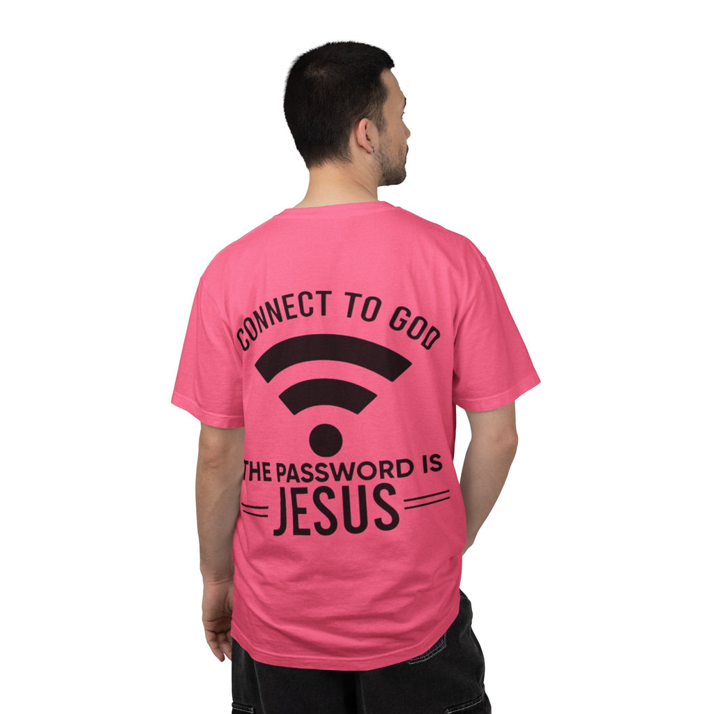 Connect to God T-shirt - WIFI Password is Jesus - Funny Christian Faith T-shirt Printify