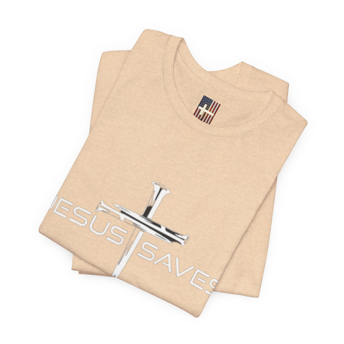Copy of Jesus Saves T-shirt – 3 Nails Crucifix Cross Christian T-shirt for Redemption Faith & Bold Salvation Printify
