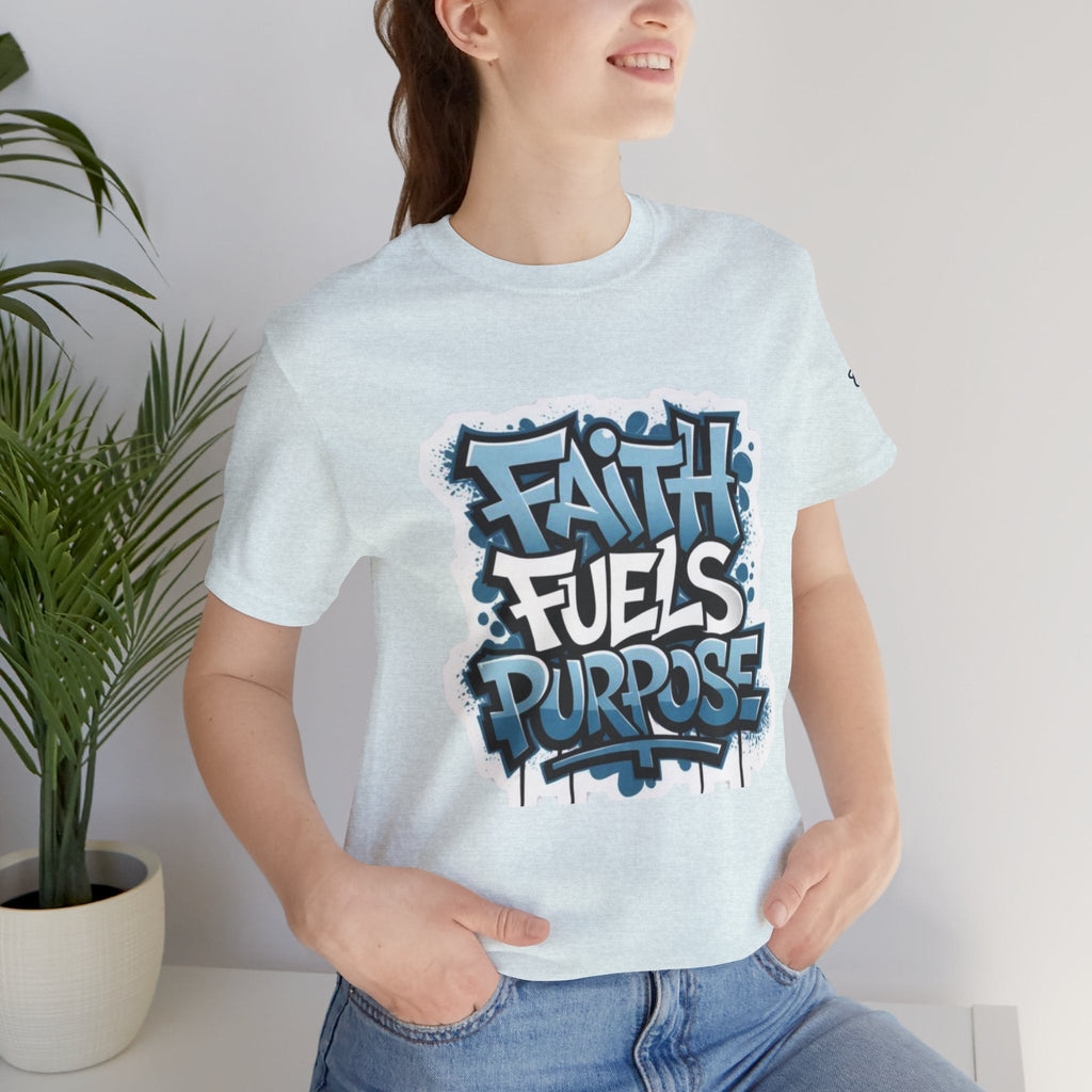 Faith Fuels Purpose T-shirt – Inspirational Christian T-shirt for Divine Drive & Unstoppable Belief Printify