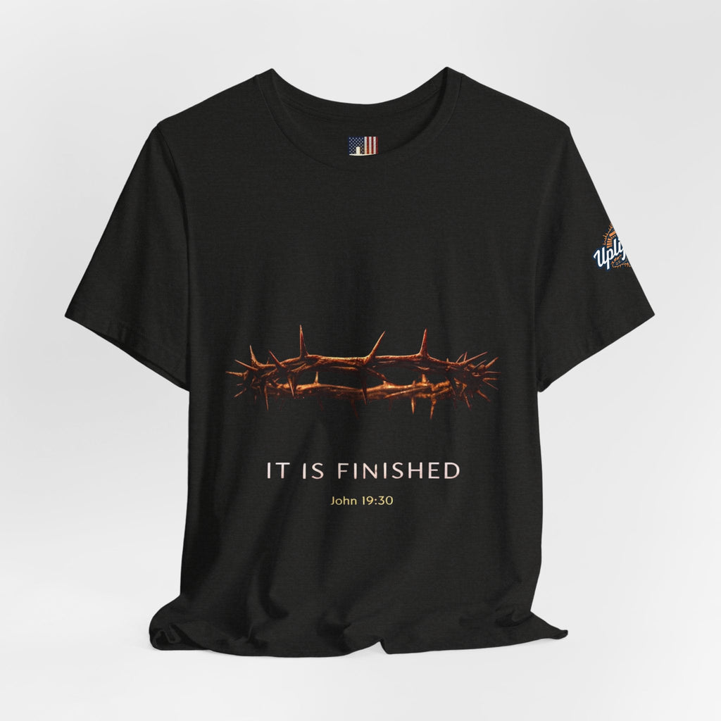 It Is Finished Crown of Thorns Tee — Christian John 19:30 Faith Shirt Printify