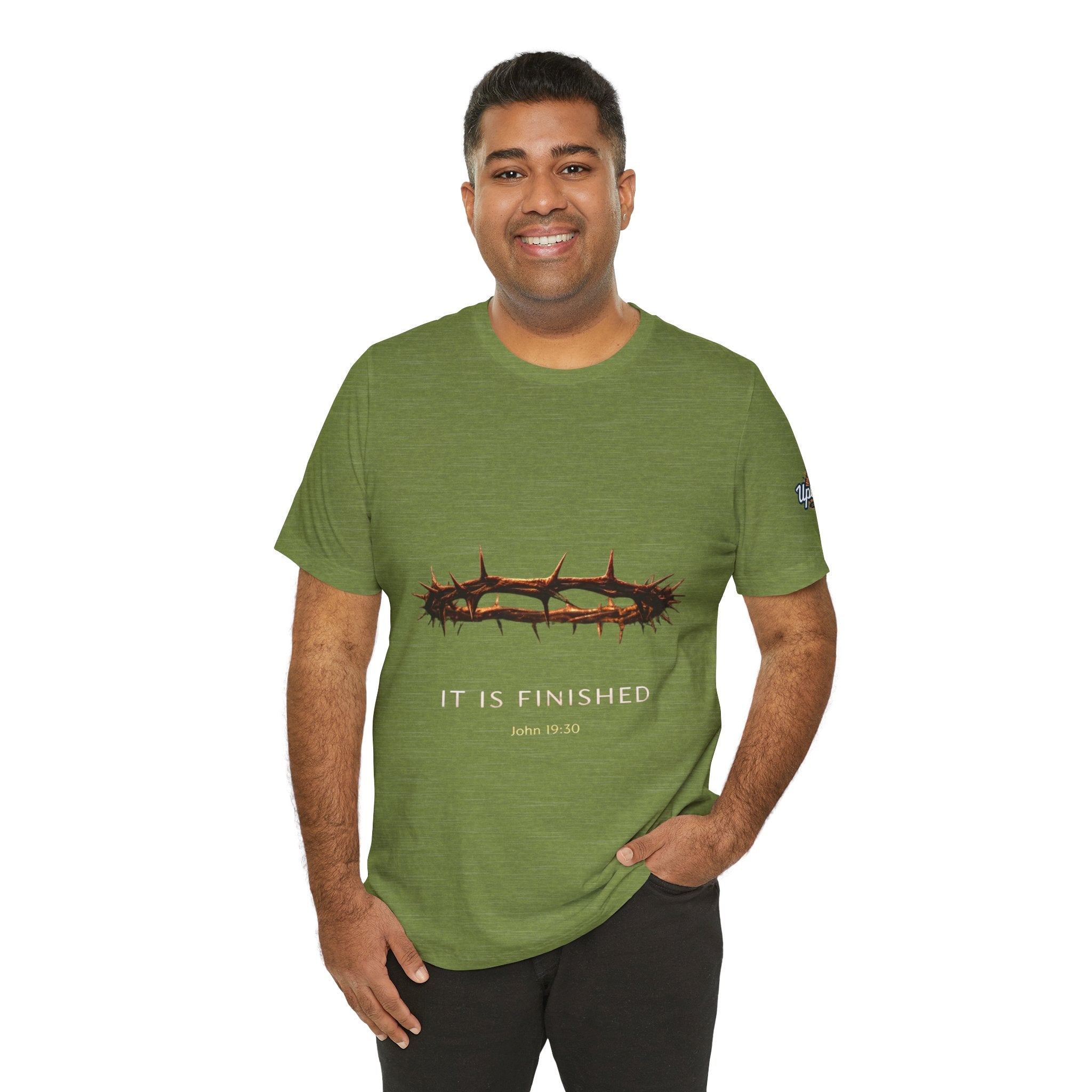 It Is Finished Crown of Thorns Tee — Christian John 19:30 Faith Shirt Printify
