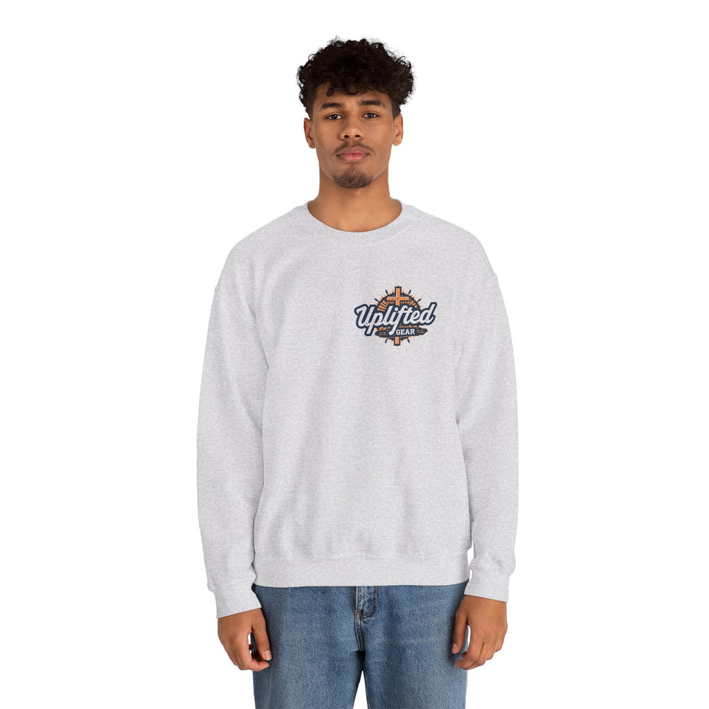 Uplifted Gear Christian Logo Sweatshirt Printify
