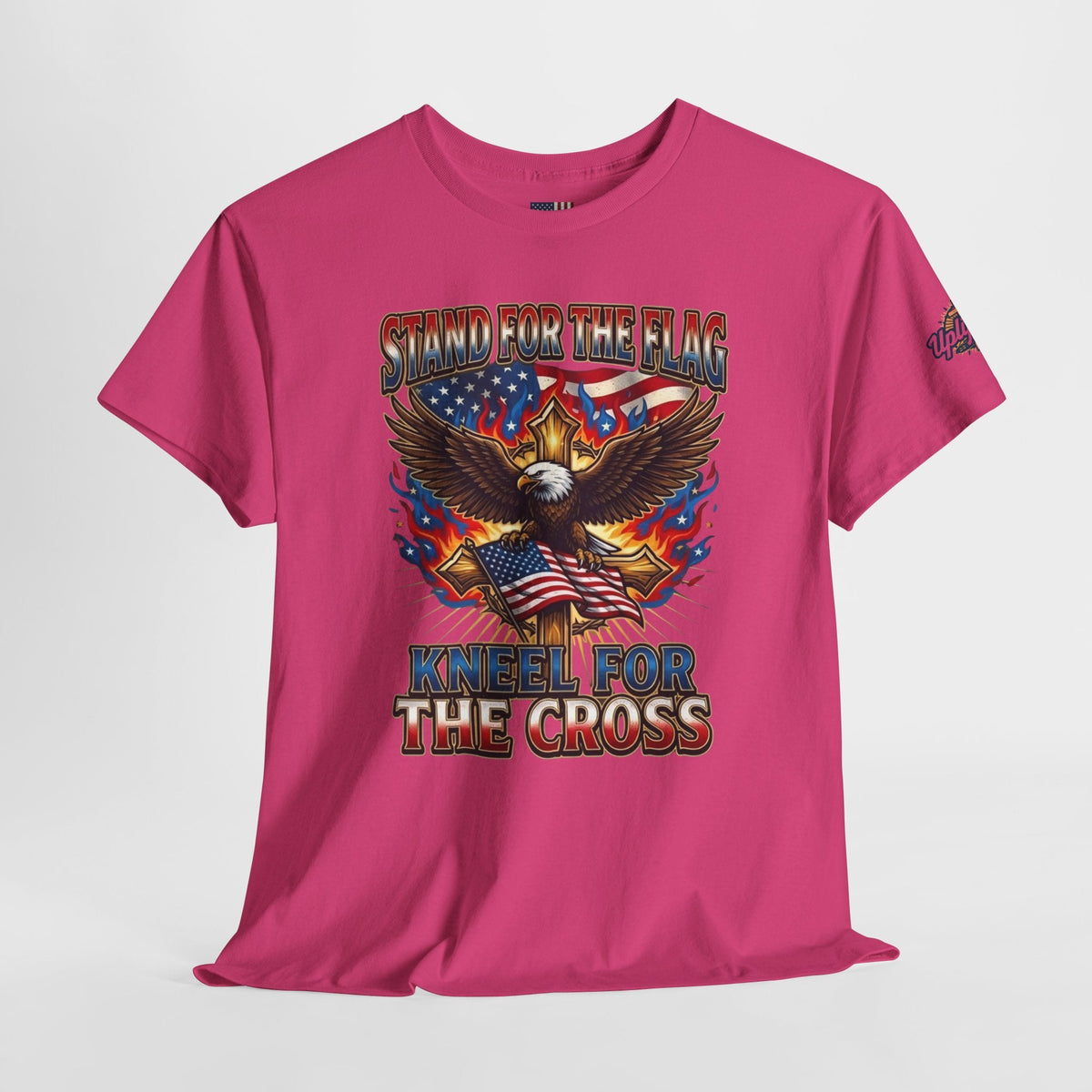 Stand for the Flag Kneel for the Cross T-shirt | Patriotic Eagle T-shirt Printify
