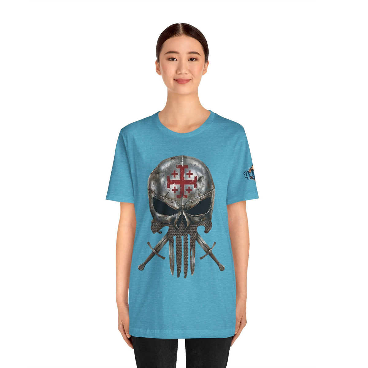 Crusader Knight Christian Skull T-shirt - Warrior Armor of God T-shirt Printify