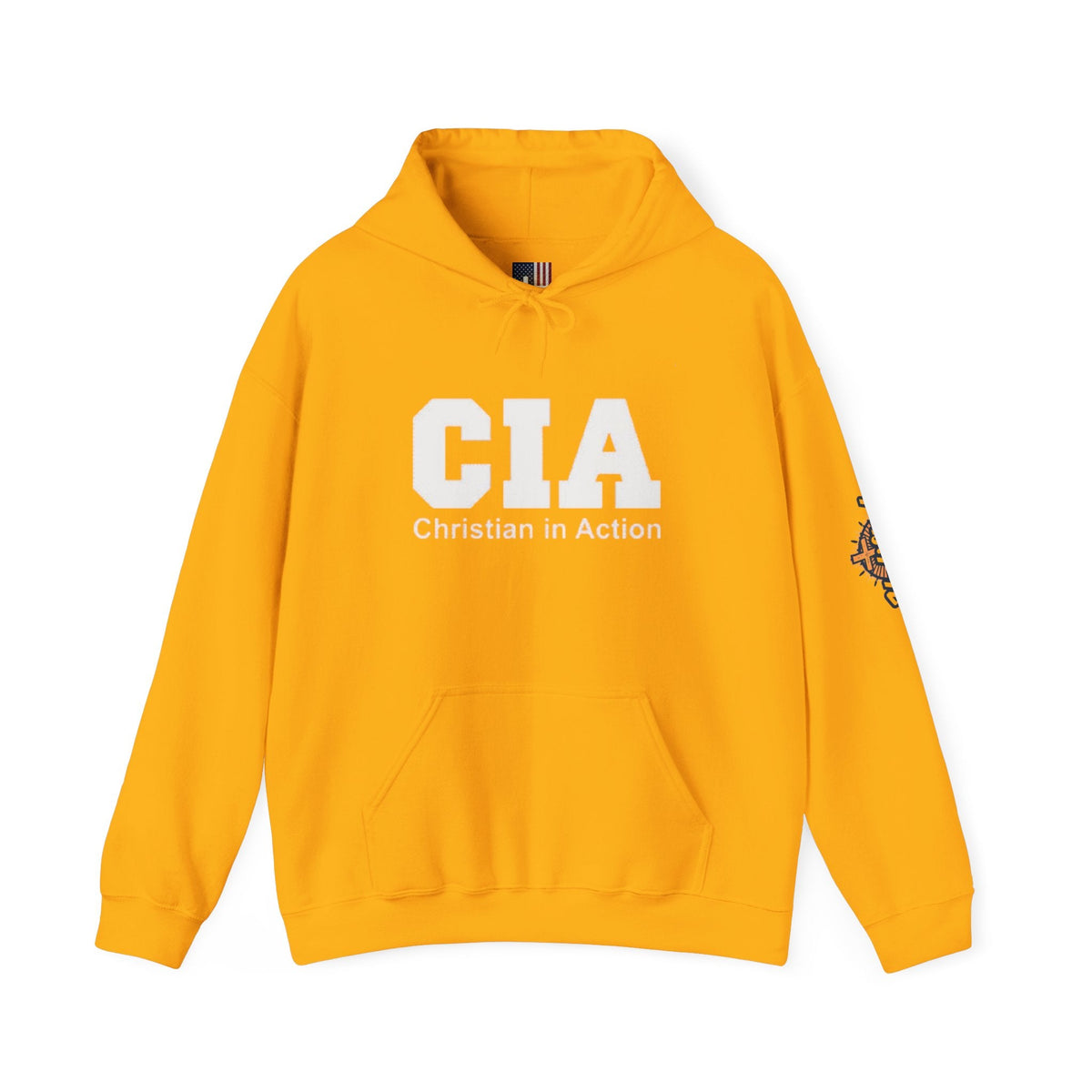 CIA Christian in Action Hoodie - Funny Faith Parody Hoodie - Mission Ready Apparel Printify