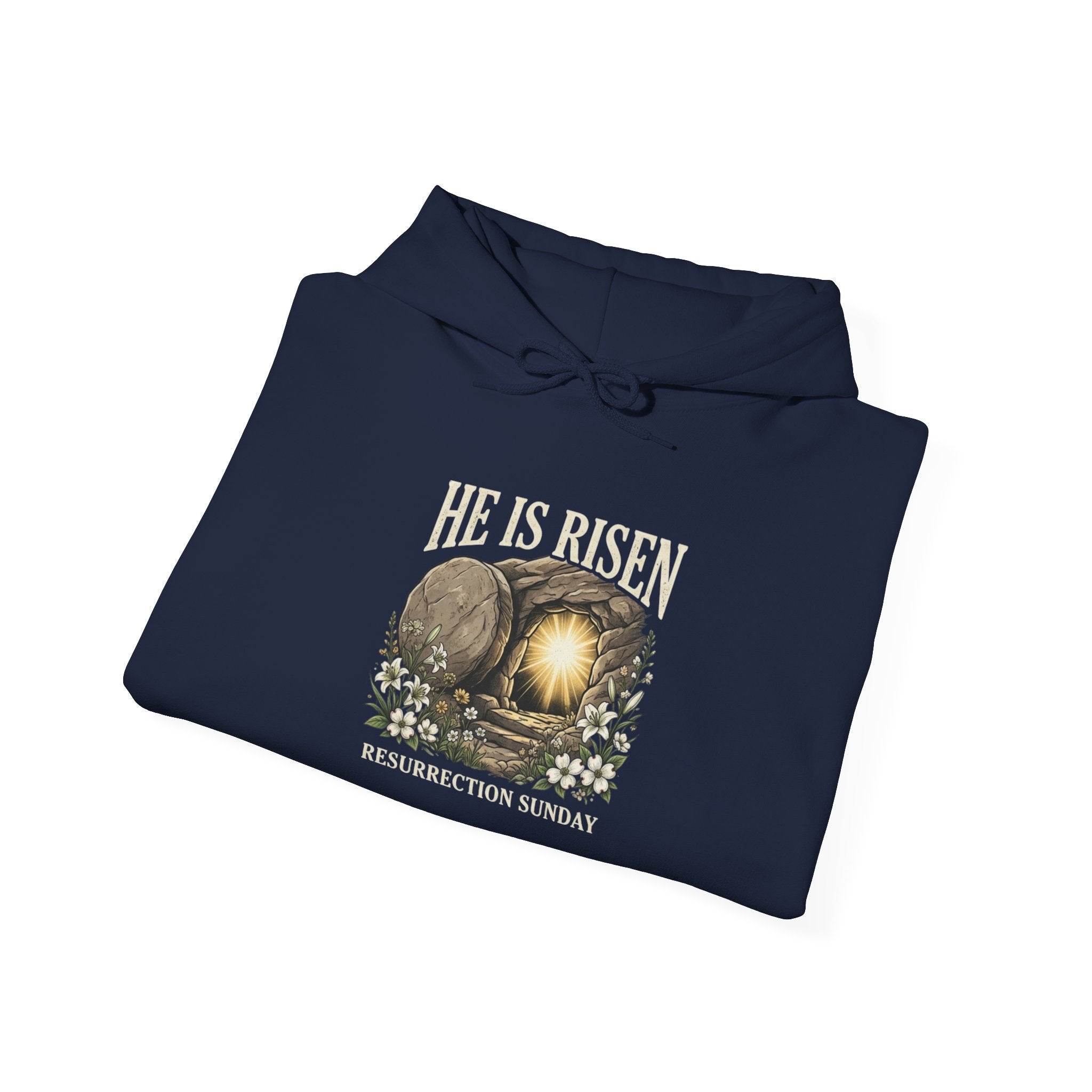 He Is Risen Hoodie — Jesus Christ Resurrection Easter Hoodie Printify