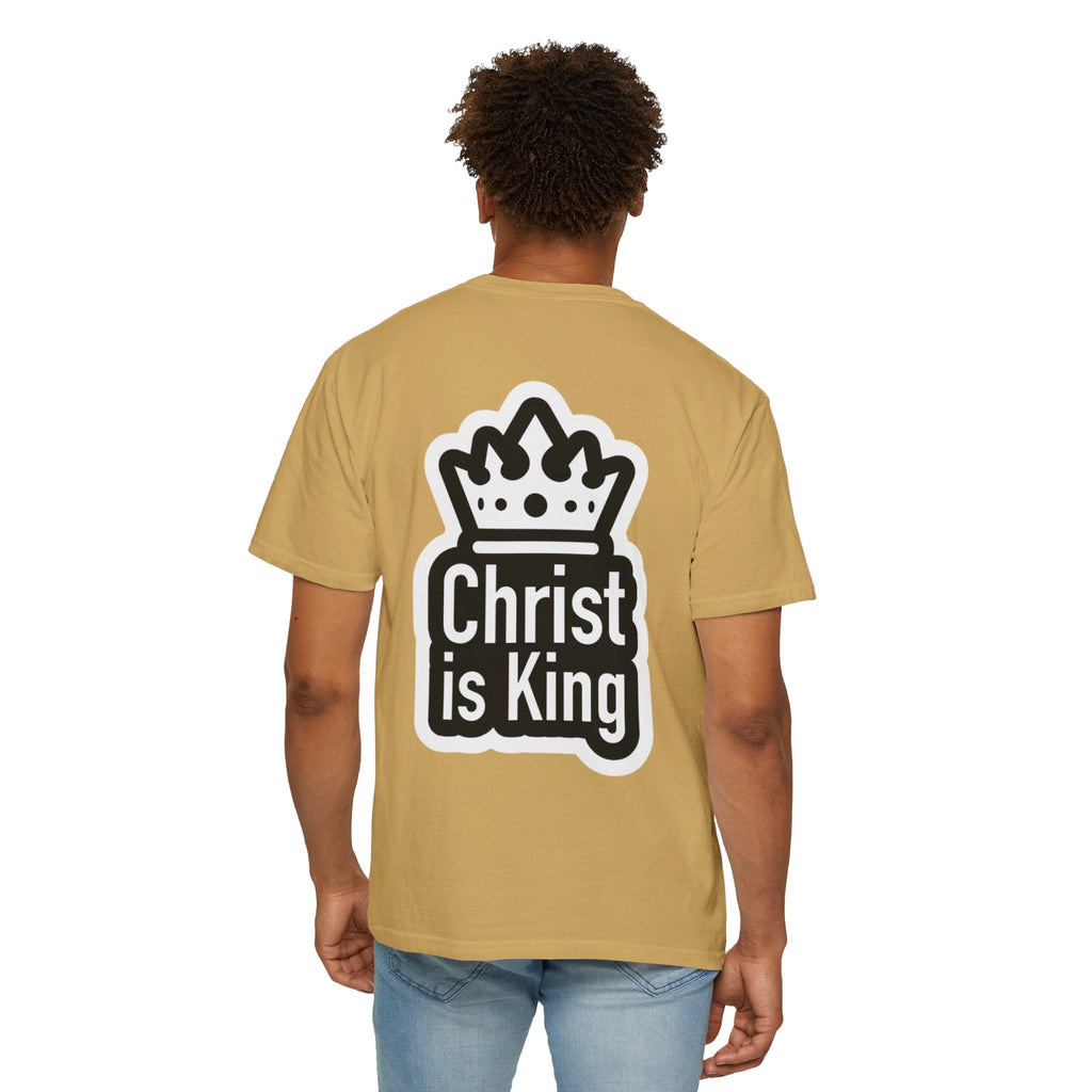 Christ is King T-Shirt – Bold Crown & Cross Christian Tee for Unashamed Faith Printify