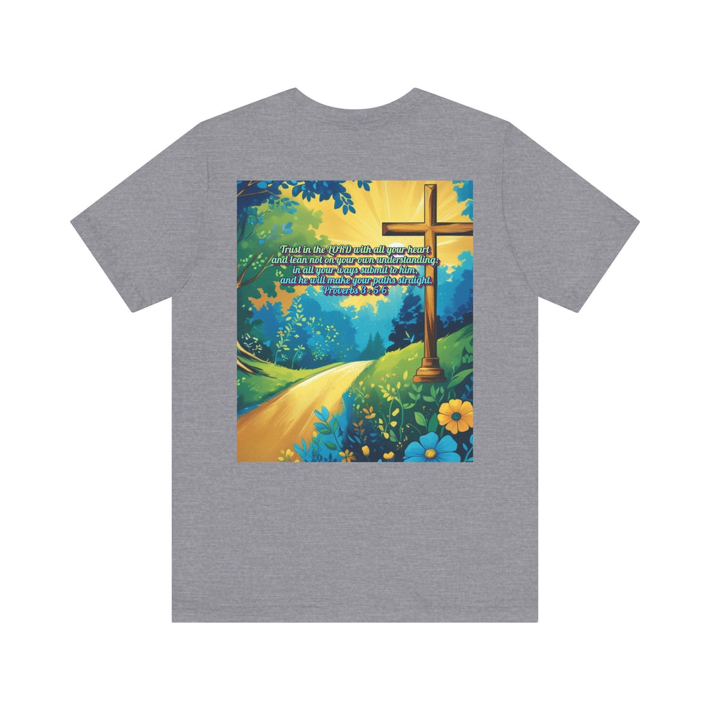 Trust in The Lord Proverbs 3:5-6 Biblical Design Unisex Jersey Short Sleeve Tee Printify