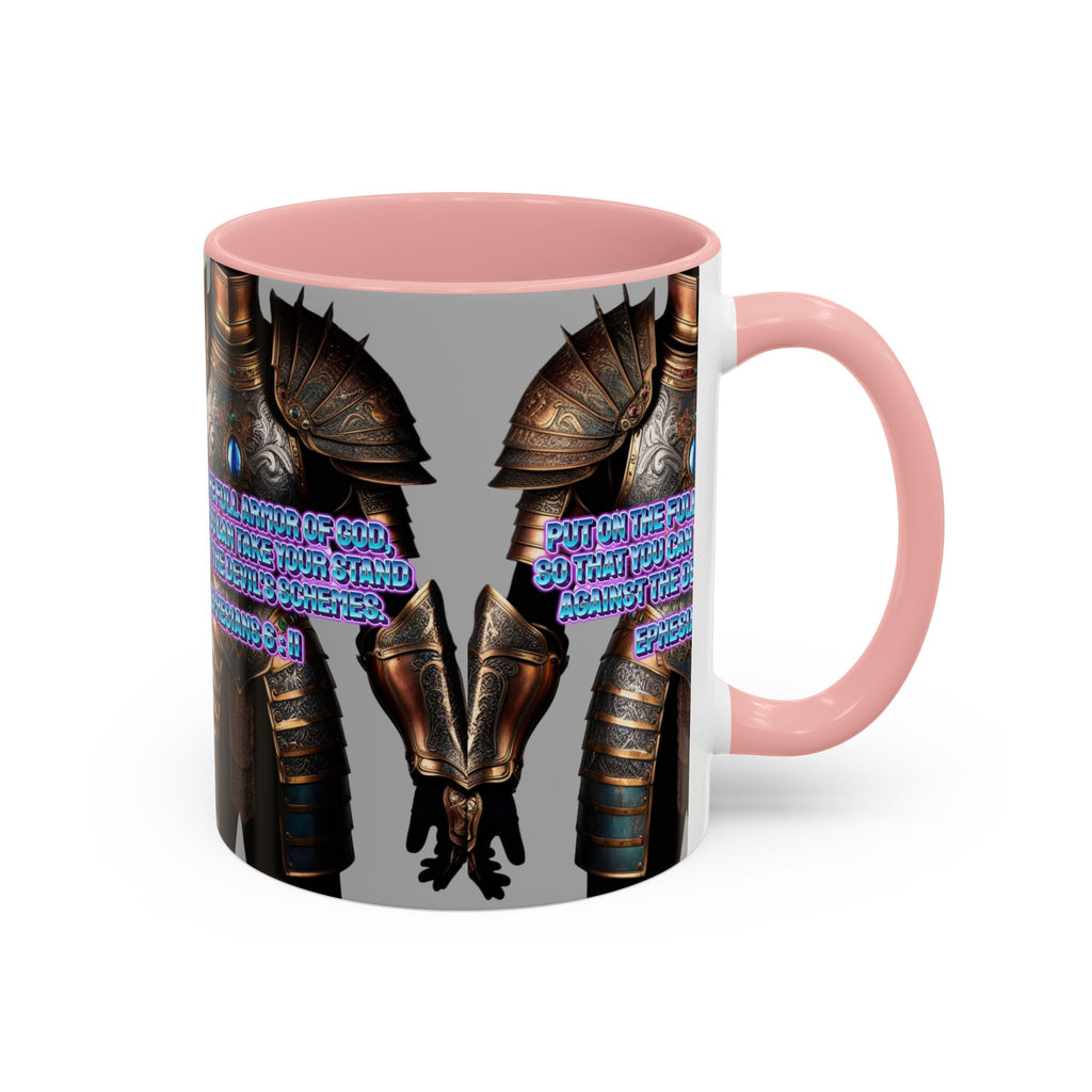 Religious Graphic Armor Of God Design - Accent Coffee Mug (11, 15oz) Printify