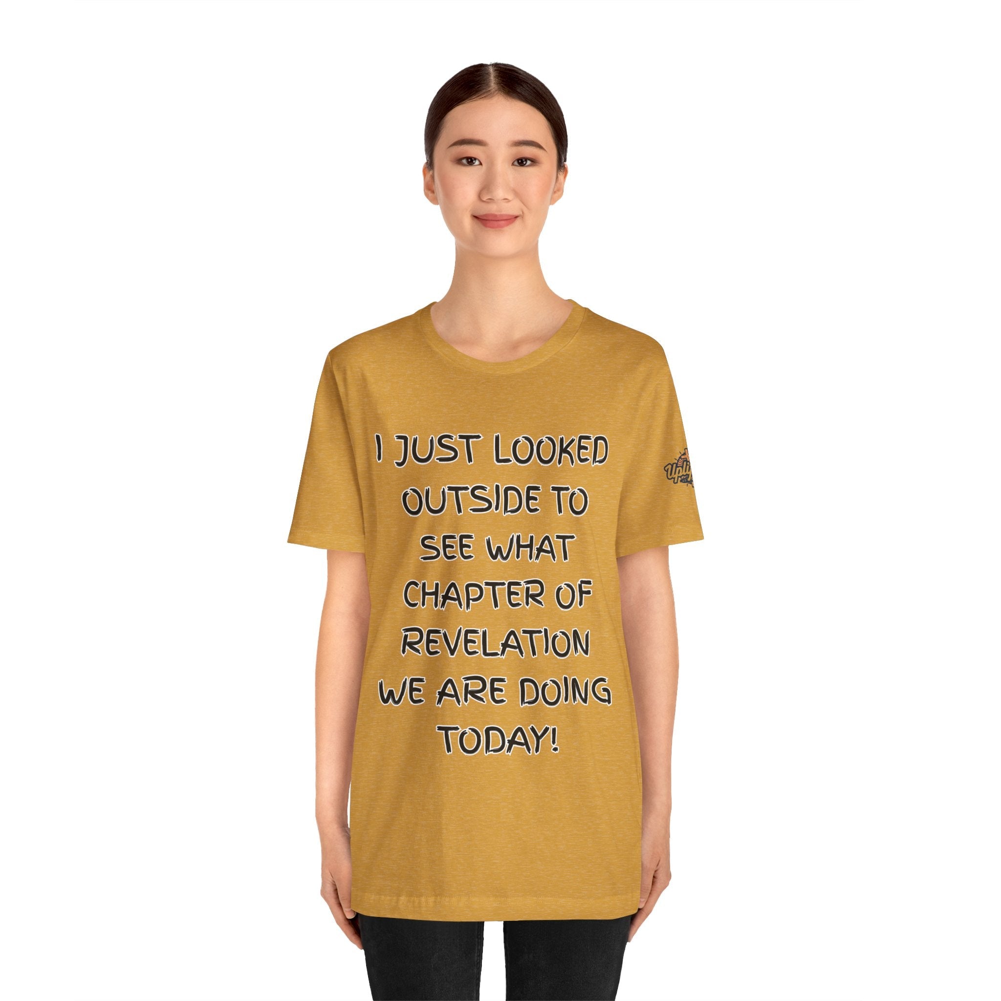 What Chapter of Revelation T-shirt – I Looked Outside My Window Christian T-shirt for End Times Humor & Faith Printify