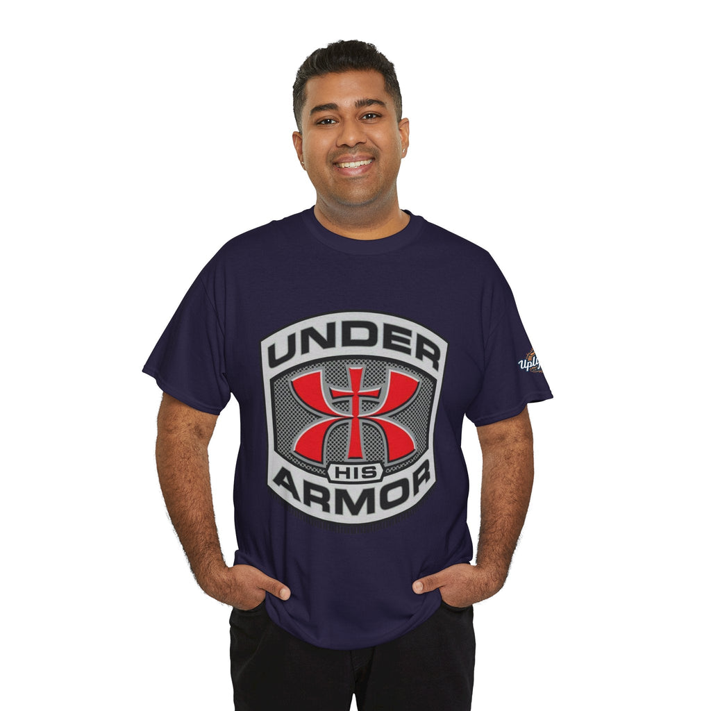 Under HIS Armor Christian T-Shirt — Faith-Inspired Under Armour Style Printify