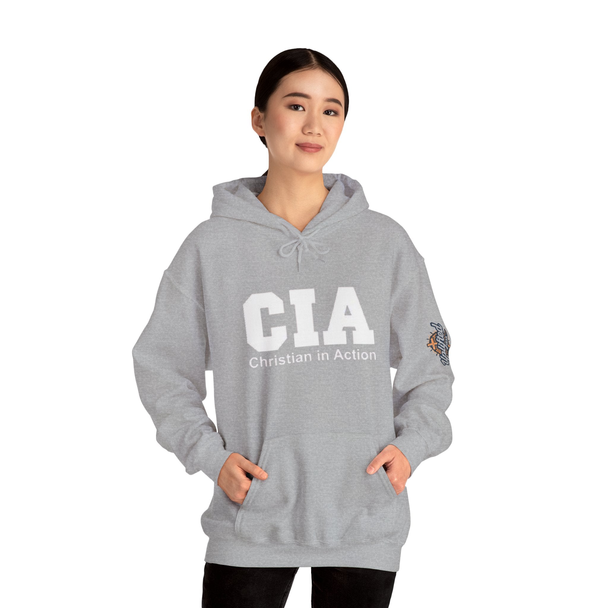 CIA Christian in Action Hoodie - Funny Faith Parody Hoodie - Mission Ready Apparel Printify