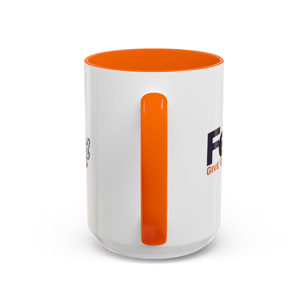 Funny Christian Coffee Mug — “Give God Control, HE Delivers” Accent Mug (11/15oz) Printify