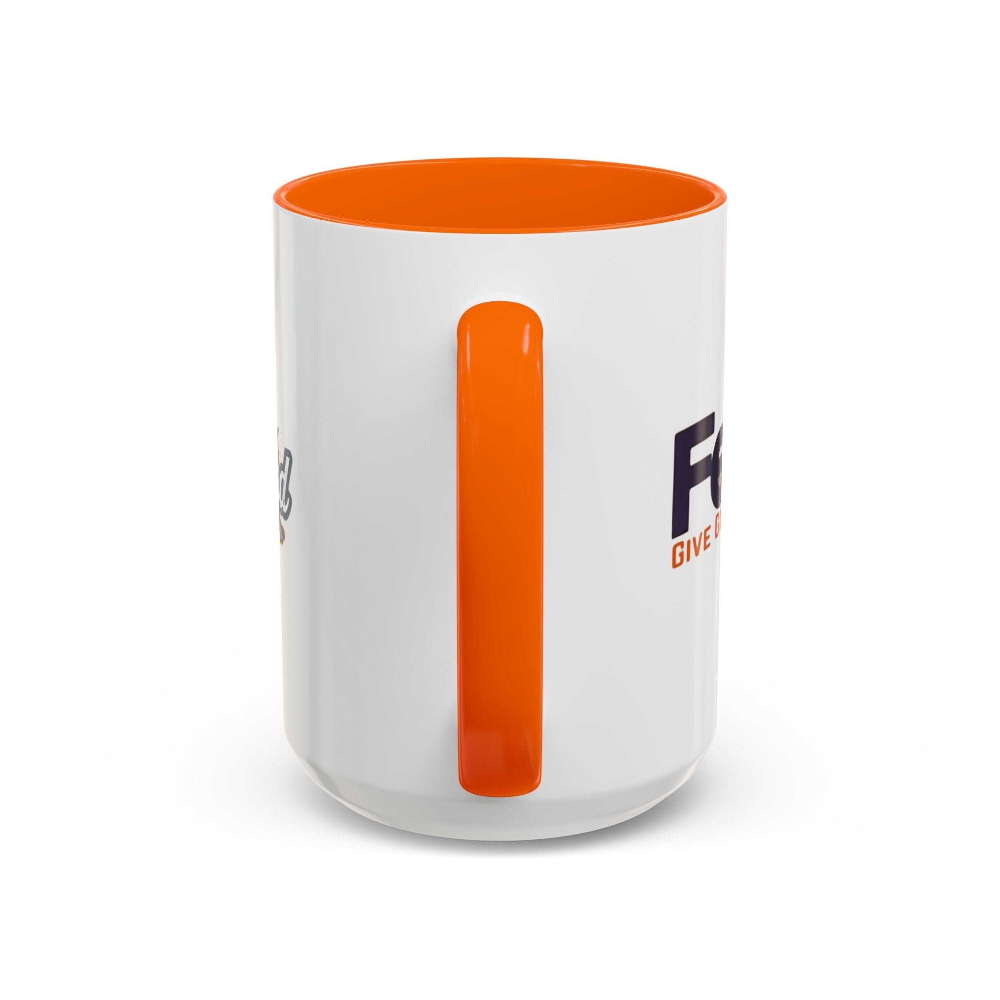 Funny Christian Coffee Mug — “Give God Control, HE Delivers” Accent Mug (11/15oz) Printify