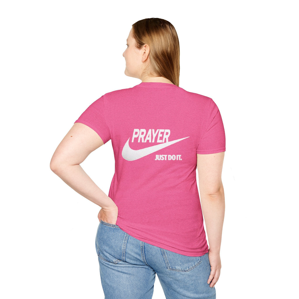 Prayer Just Do It T-shirt - Funny Christian Nike Parody T-shirt - Faith Gear Printify