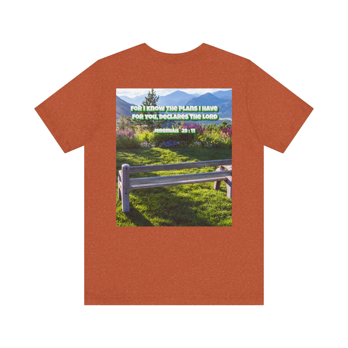 Bible Verse Unisex Tee - Jeremiah 29 : 11 Printify