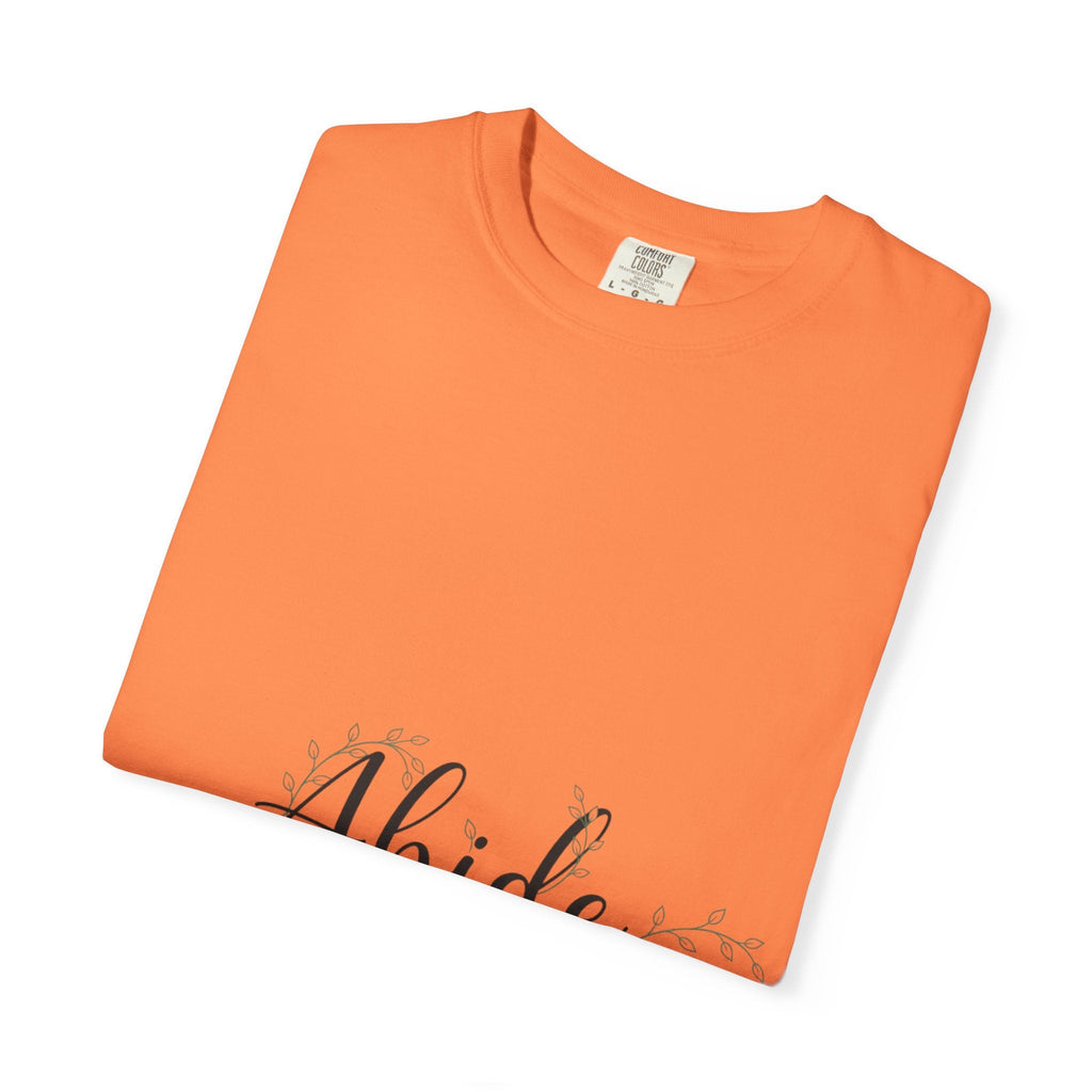 Abide in the Lord T-Shirt – Vine Design Christian Tee for Faithful Hearts Printify