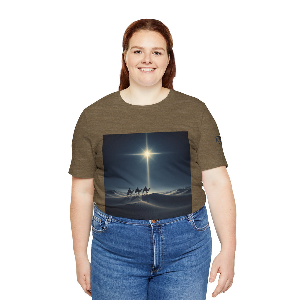 3 Wise Men T-shirt – Magi Camels Nativity Journey Christian Christmas T-shirt for Epiphany Faith & Holy Night Printify