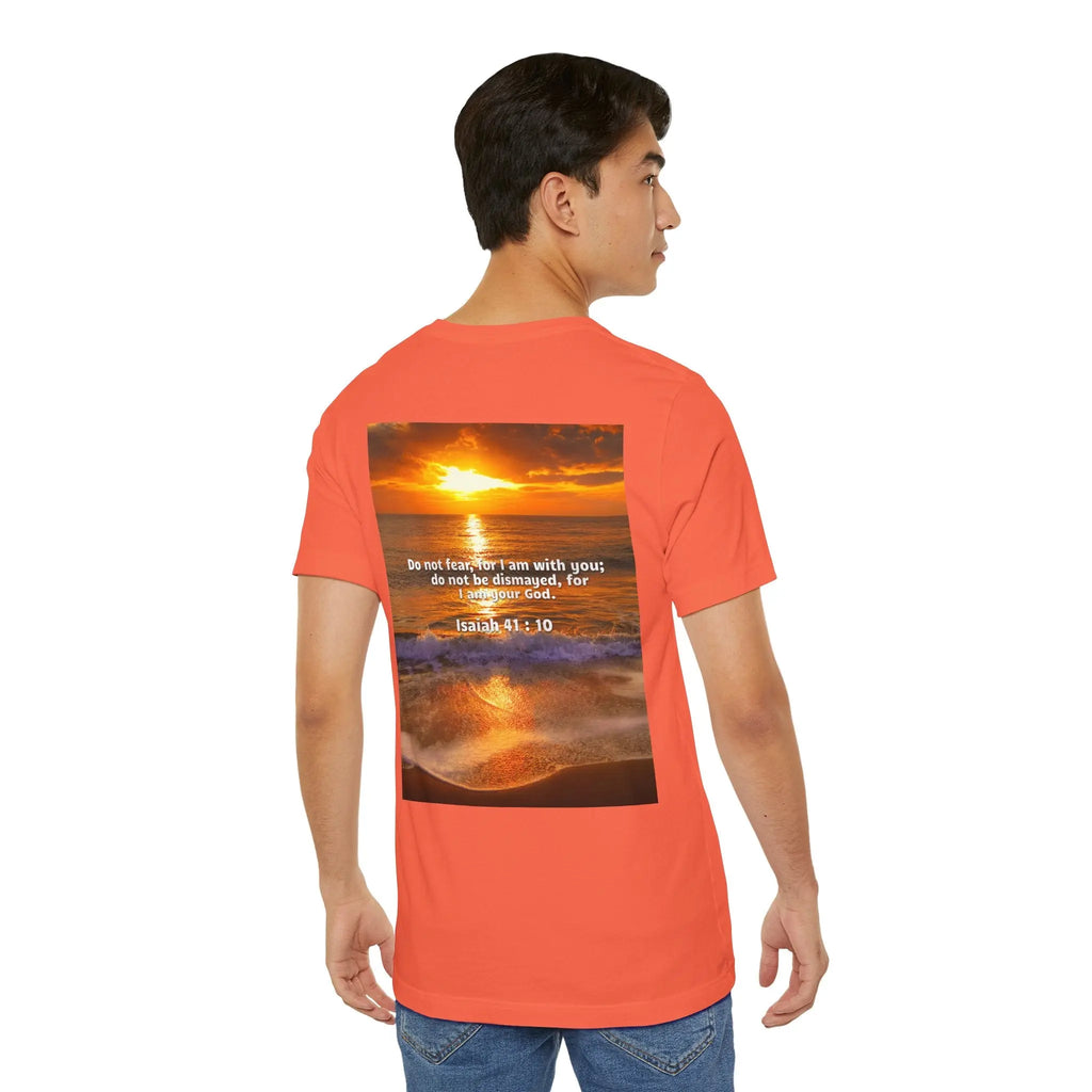 Bible Verse Unisex - Isaiah 41 : 10 Jersey Short Sleeve Tee Printify