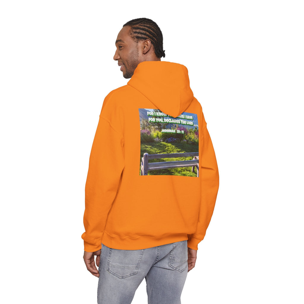 Bible Verse Unisex Heavy Blend™ Hooded Sweatshirt - Jeremiah 29 : 11 Printify