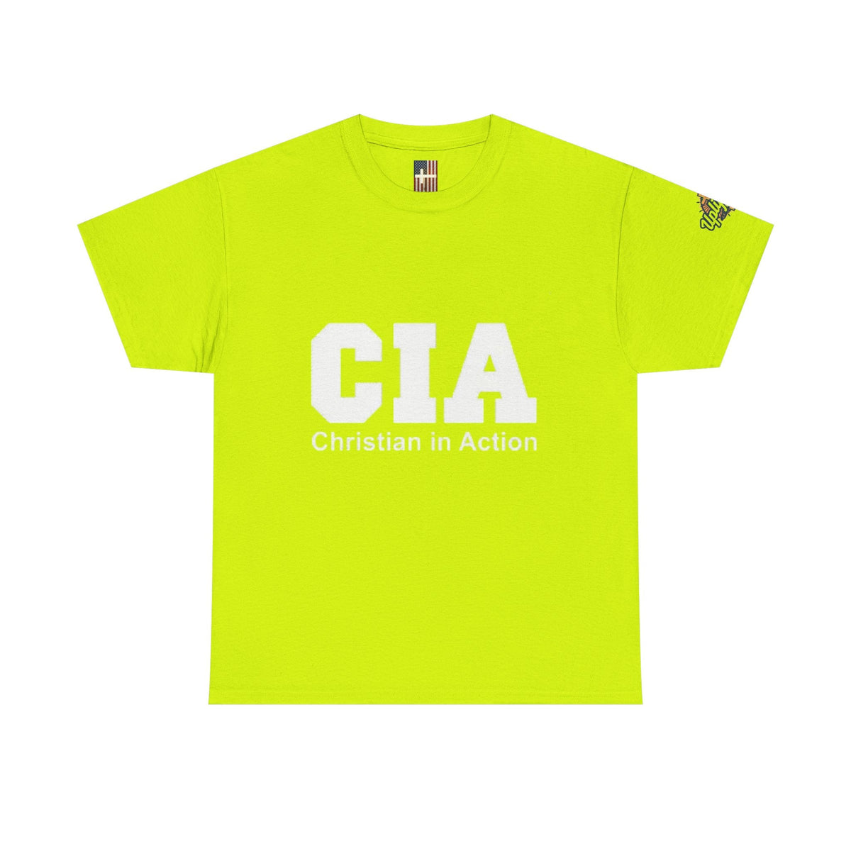 CIA Christian in Action T-shirt - Funny Faith Parody T-shirt - Mission Ready Apparel Printify