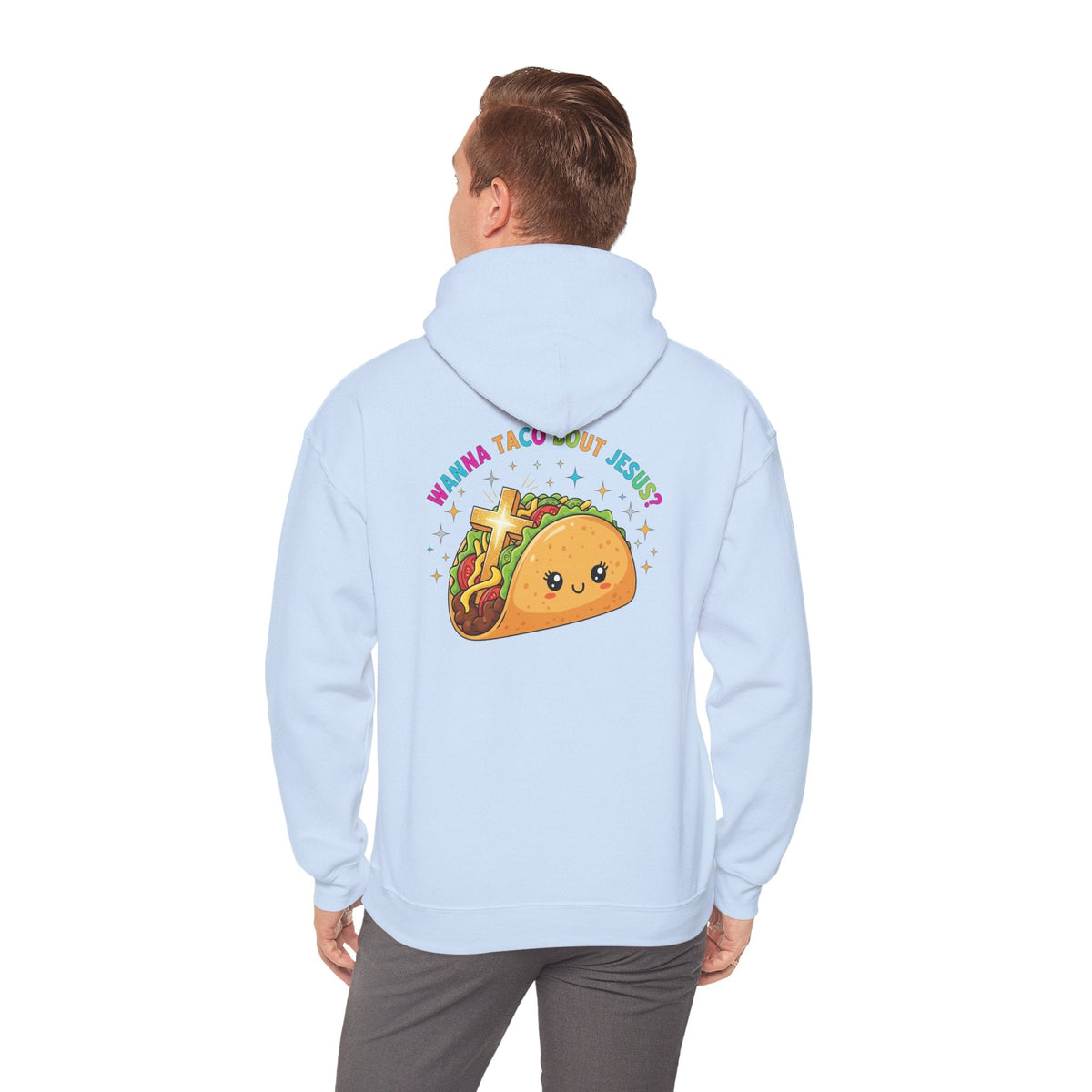 Wanna Taco 'Bout Hoodie – Cozy Christian Pun Hoodie for Faith & Fun Printify